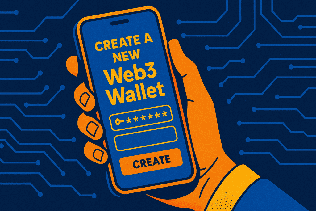 Creating new Web3 Wallet account on mobile device