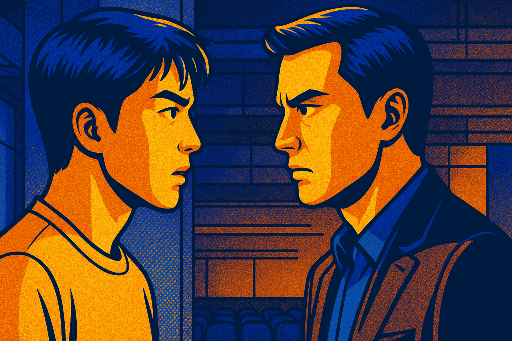 Nam Do-san and Han Ji-pyeong face tense confrontation.v