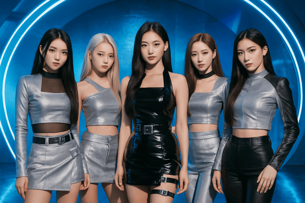 The members of EVERGLOW.