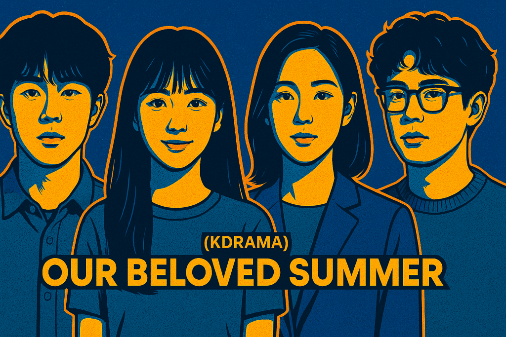 the main casts of Korean Drama Our beloved summer in one frame.