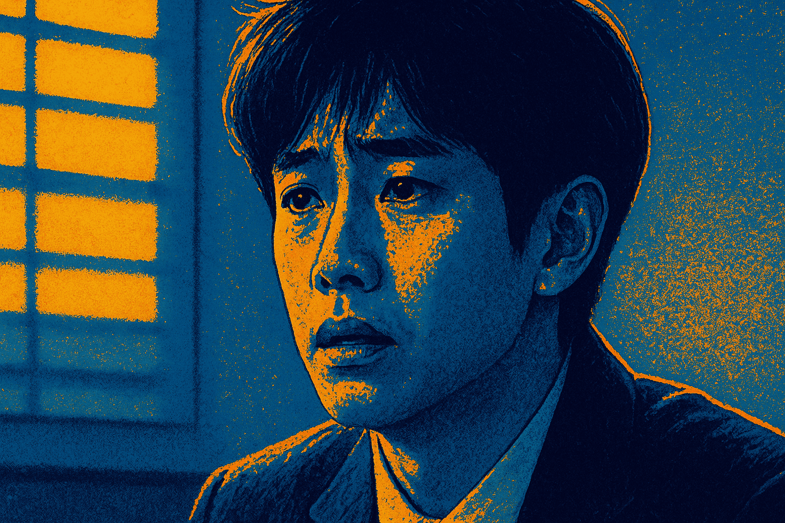One of the actors in extraordinary woo in a dramatic scene