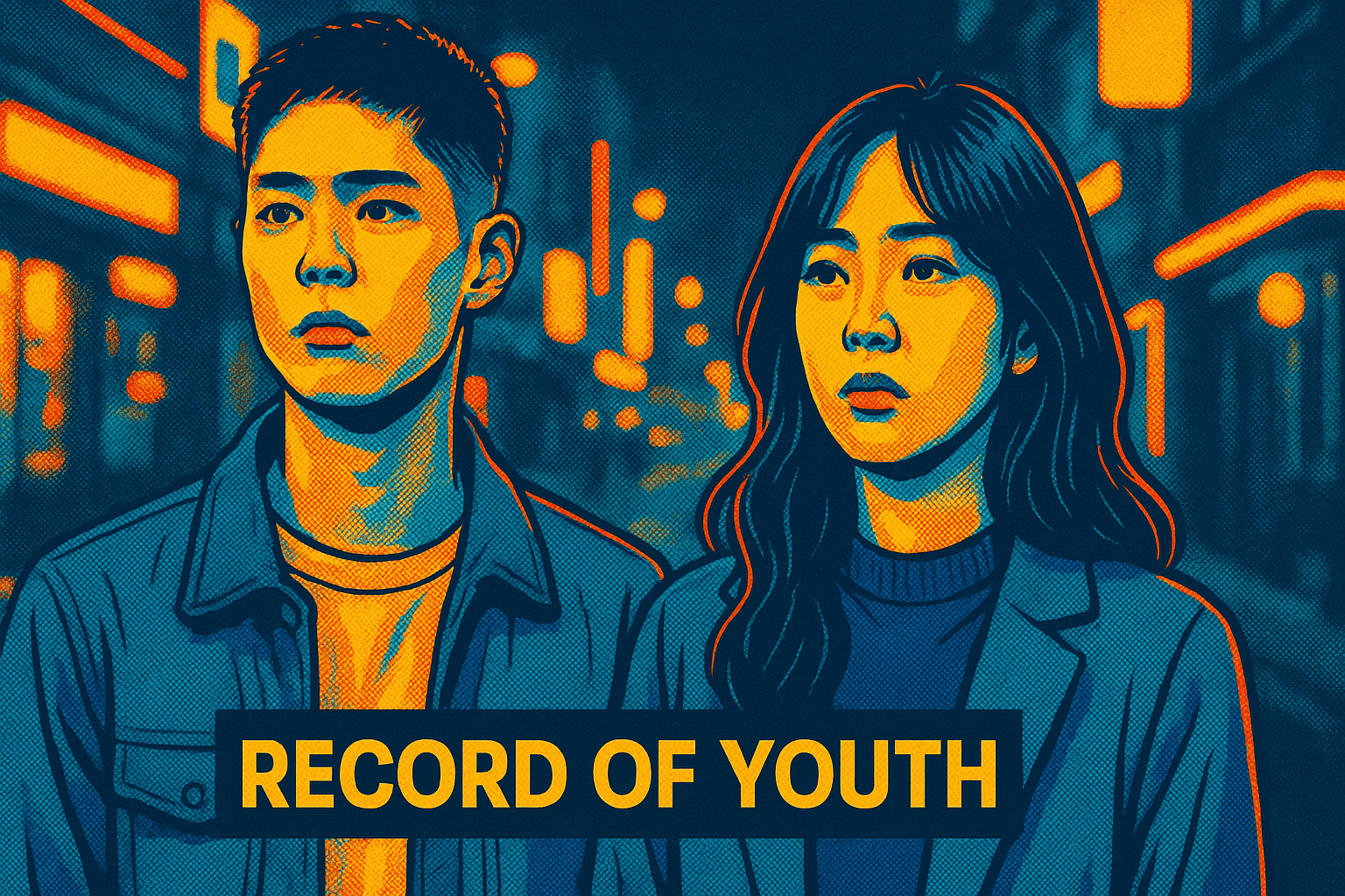 a scene in the korean drama "record of youth"