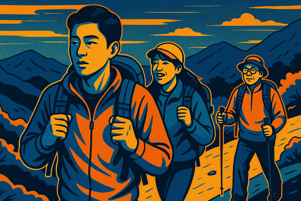 Hiking, as an example of Recreations Outlet in Korea.