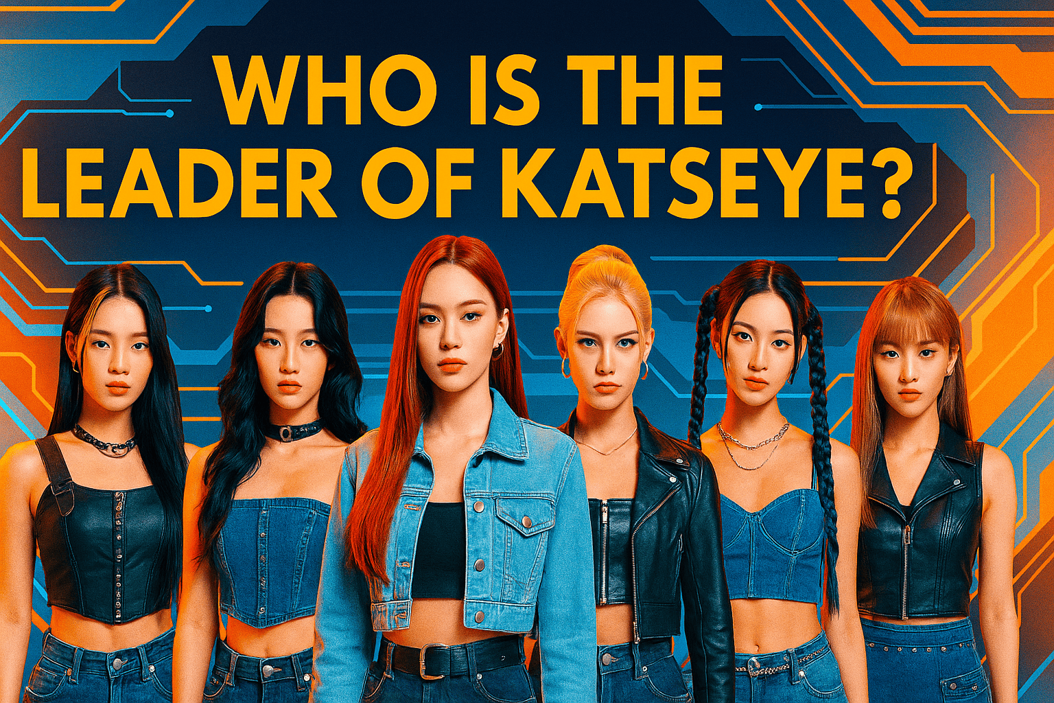 The members of the group KATSEYE.
