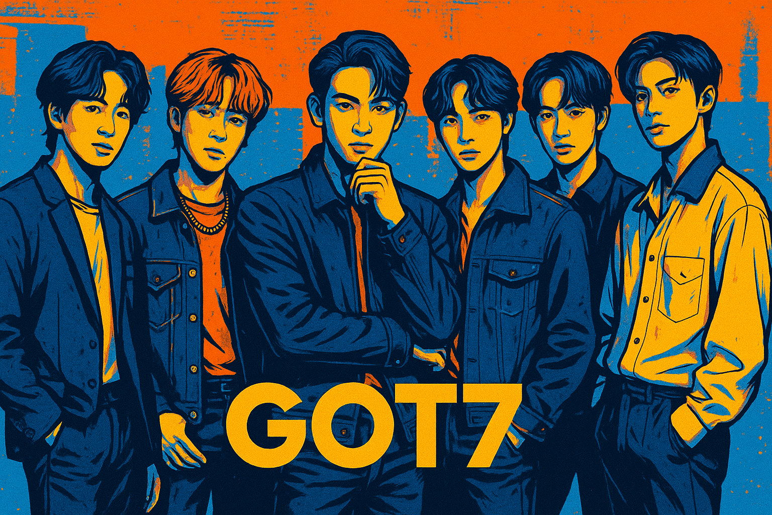 The members of the boy group GOT7.
