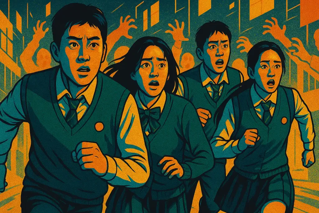 cast of all of us are dead running from zombies