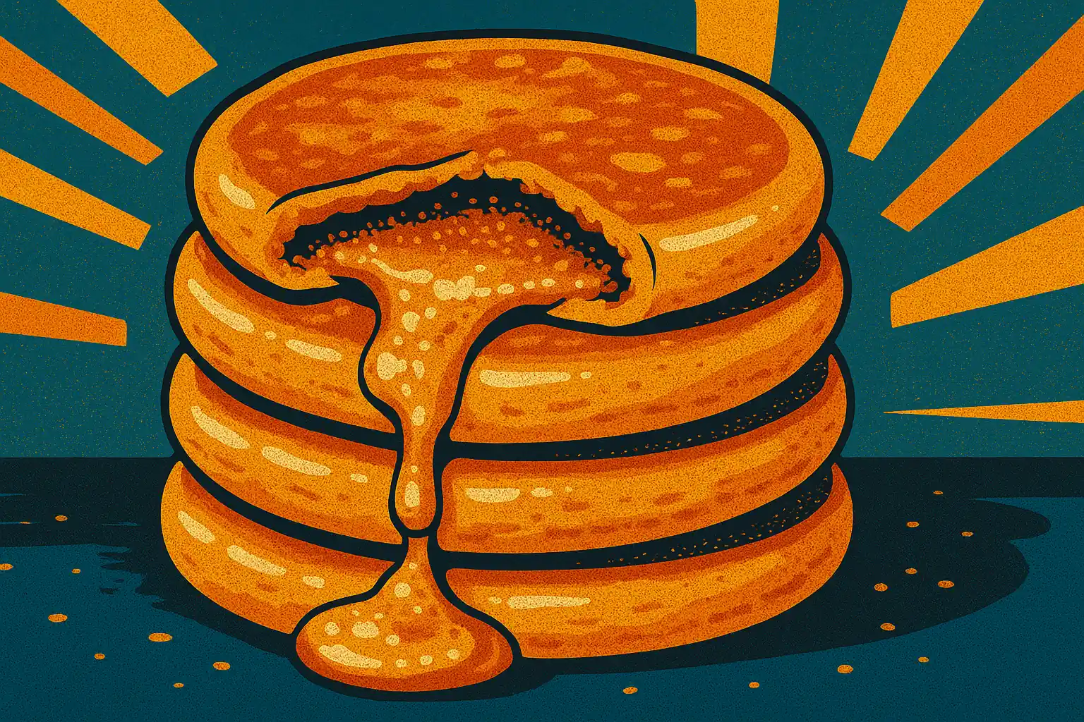 hotteok stacked on plate