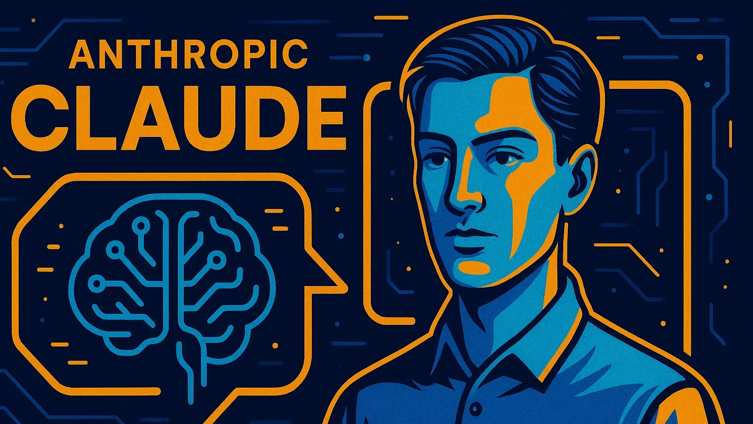 Illustration of Anthropic’s Claude AI model representing safe and interpretable artificial intelligence systems.