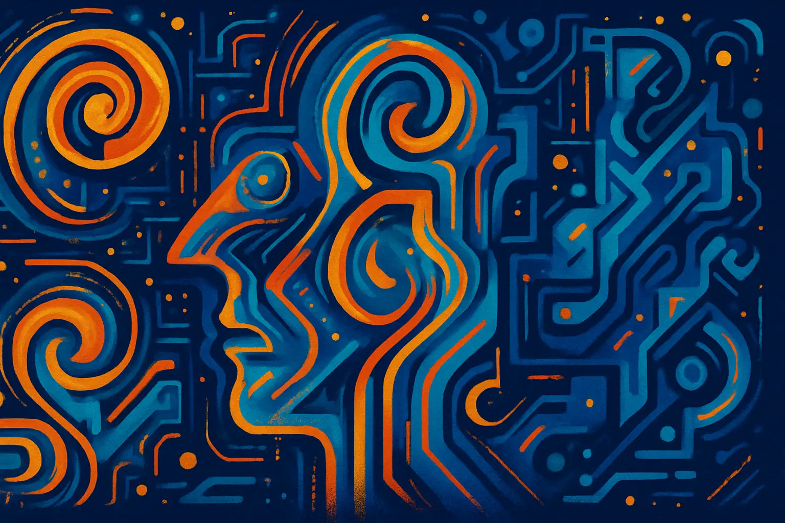 Abstract AI-generated artwork created with Midjourney, showcasing colorful and futuristic digital creativity.