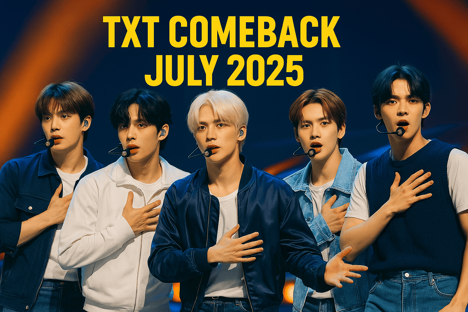 TXT comeback July 2025 group concept photo teaser