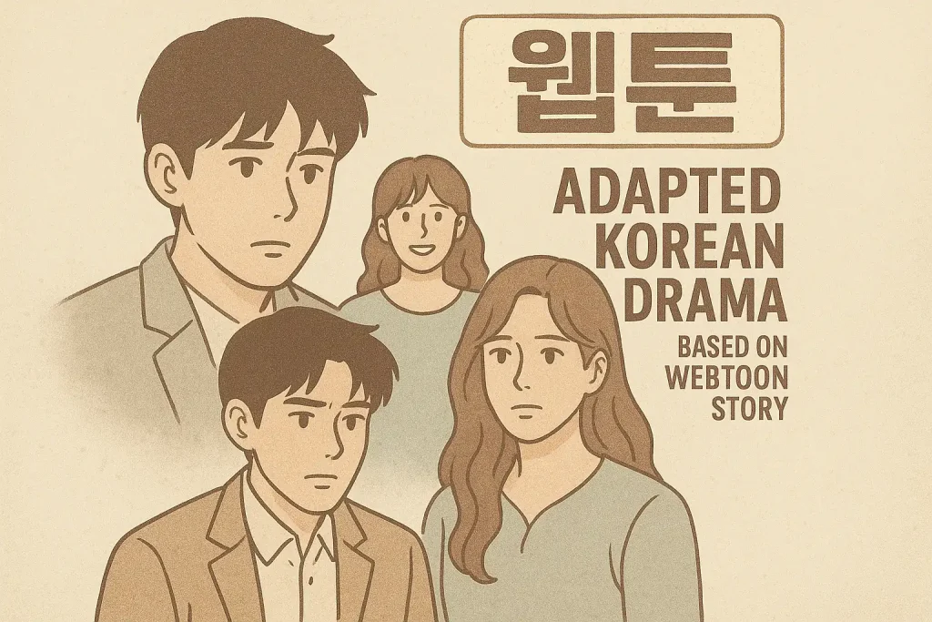 Adapted Korean drama poster based on webtoon story