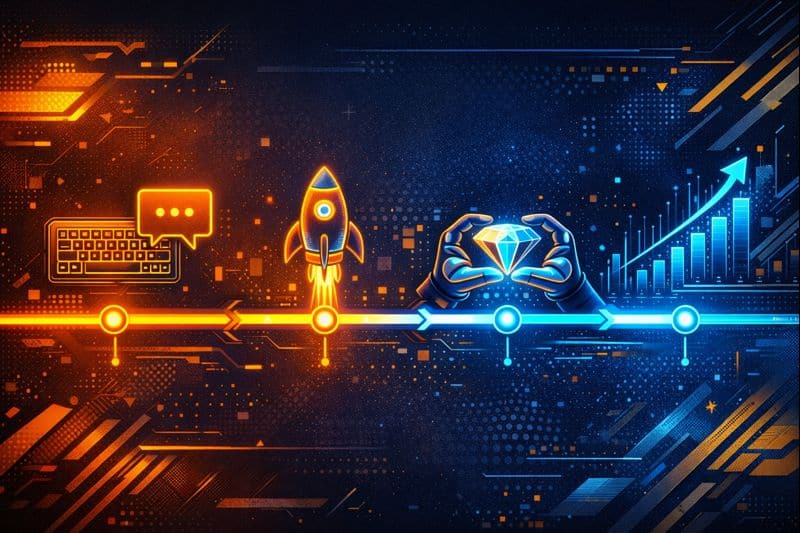 Timeline graphic explaining the origin and history of HODL in crypto