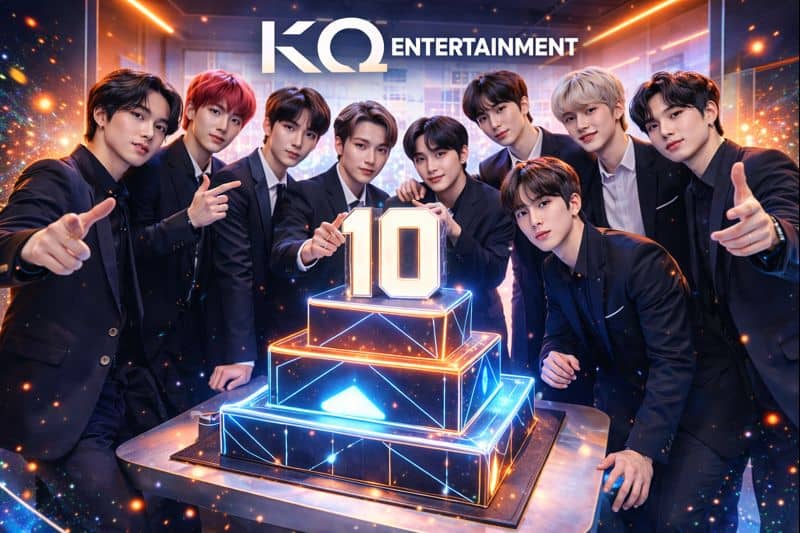 KQ Entertainment with an award of group