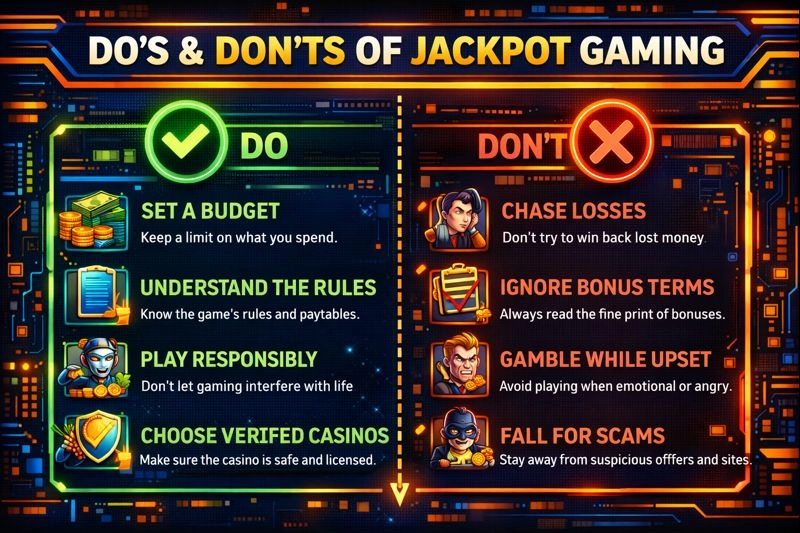 Do’s and don’ts of casino site jackpot gaming