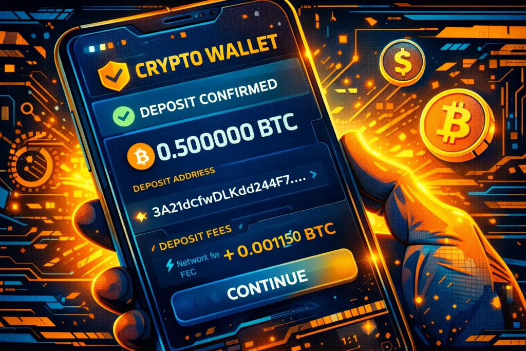 casino bonus promotions makes a wallet deposit confirmed screen
