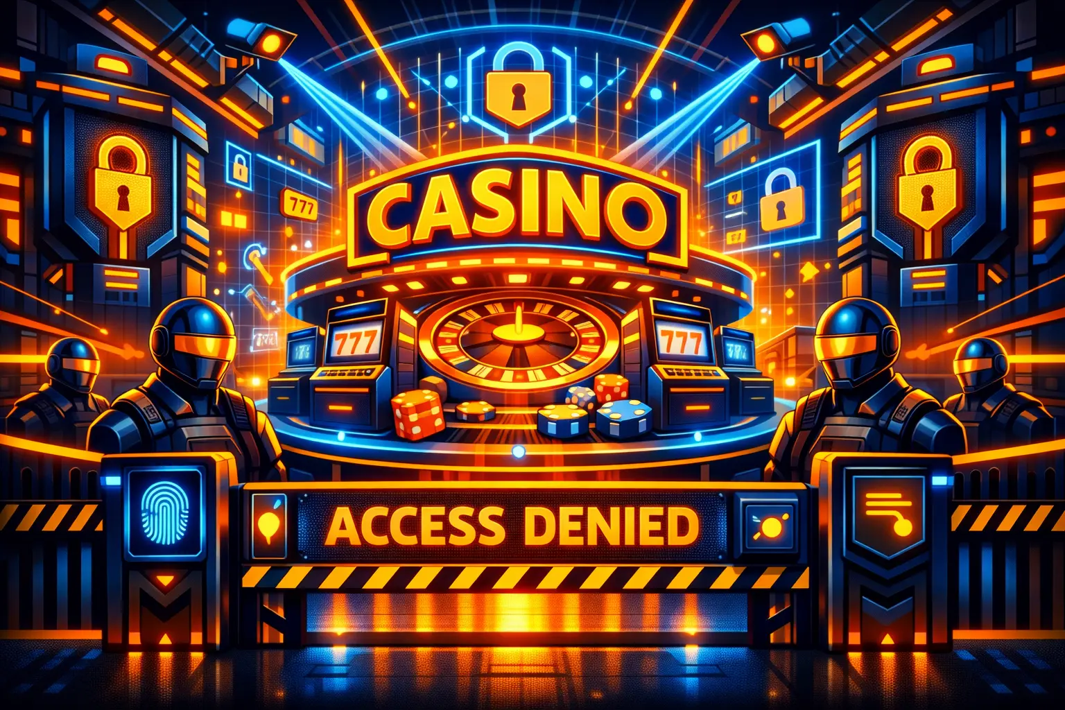 Controlled casino platform with restricted access architecture