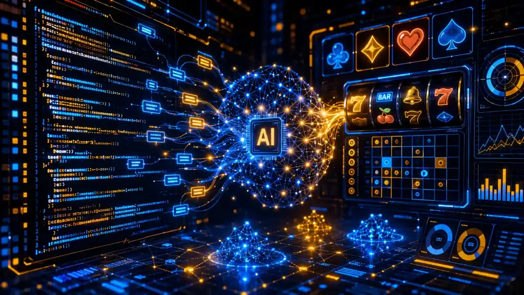 Close-up concept image of casino site ml code