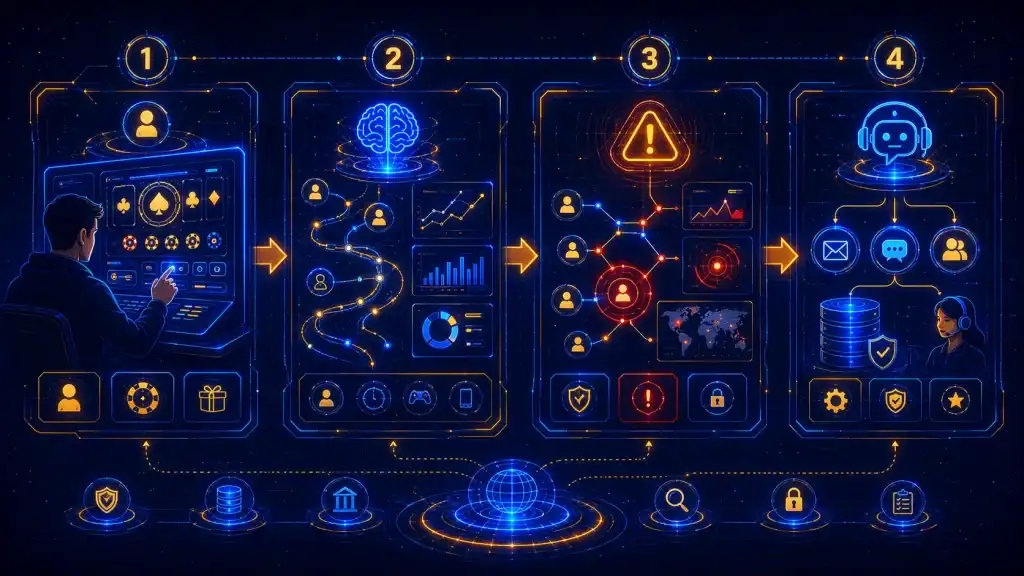 Step-by-step visual of Casino Site Virtual operations