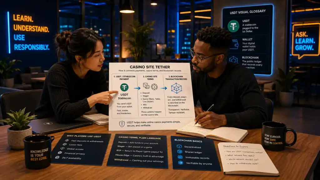 Casino Site Tether connects stablecoin payments