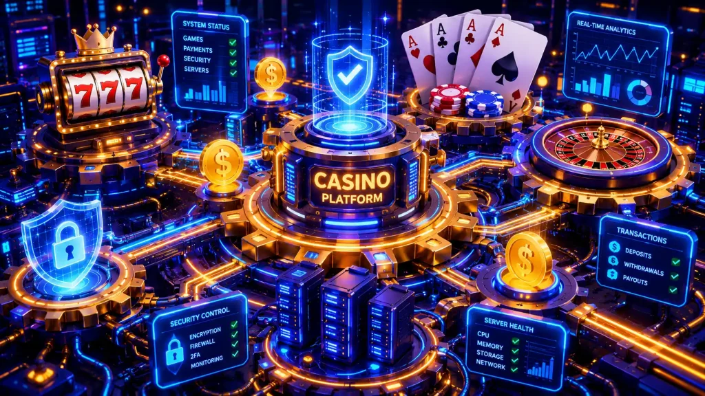 casino site platform as interlocking gears