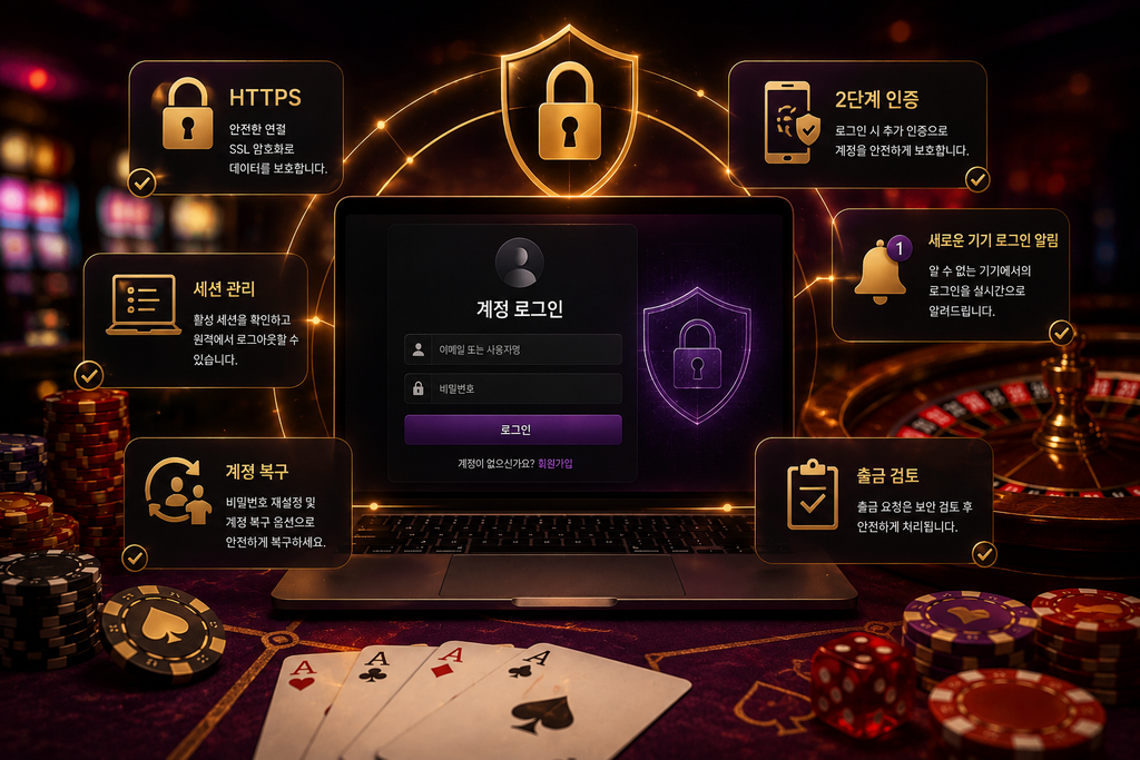 카지노 계정 보안 점검